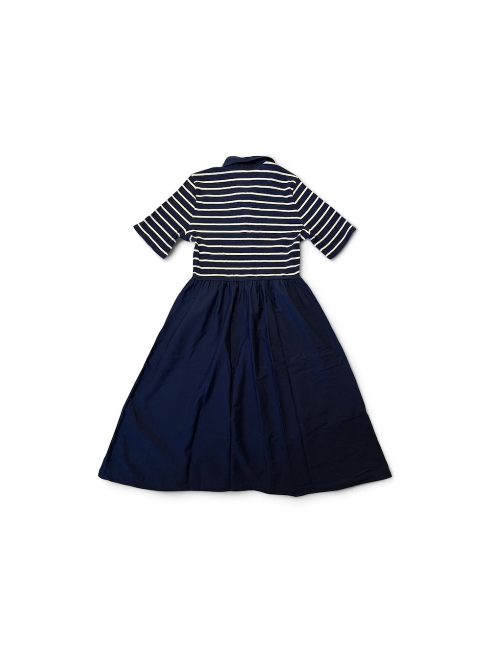 J.CREW Striped Collared Knit Navy A-line Dress with Pockets XL PETITE NWT - Picture 6 of 8